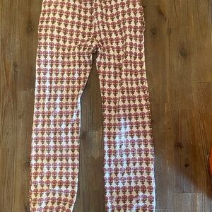 Pink Chicken Kids Sweatpants - Pink and Cream Floral